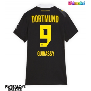 Borussia Dortmund Serhou Guirassy #9 Dámské Venkovní Dres 2026-27 Krátký Rukáv Borussia Dortmund Serhou Guirassy #9 Dámské Venkovní Dres 2026-27 Krátký Rukáv